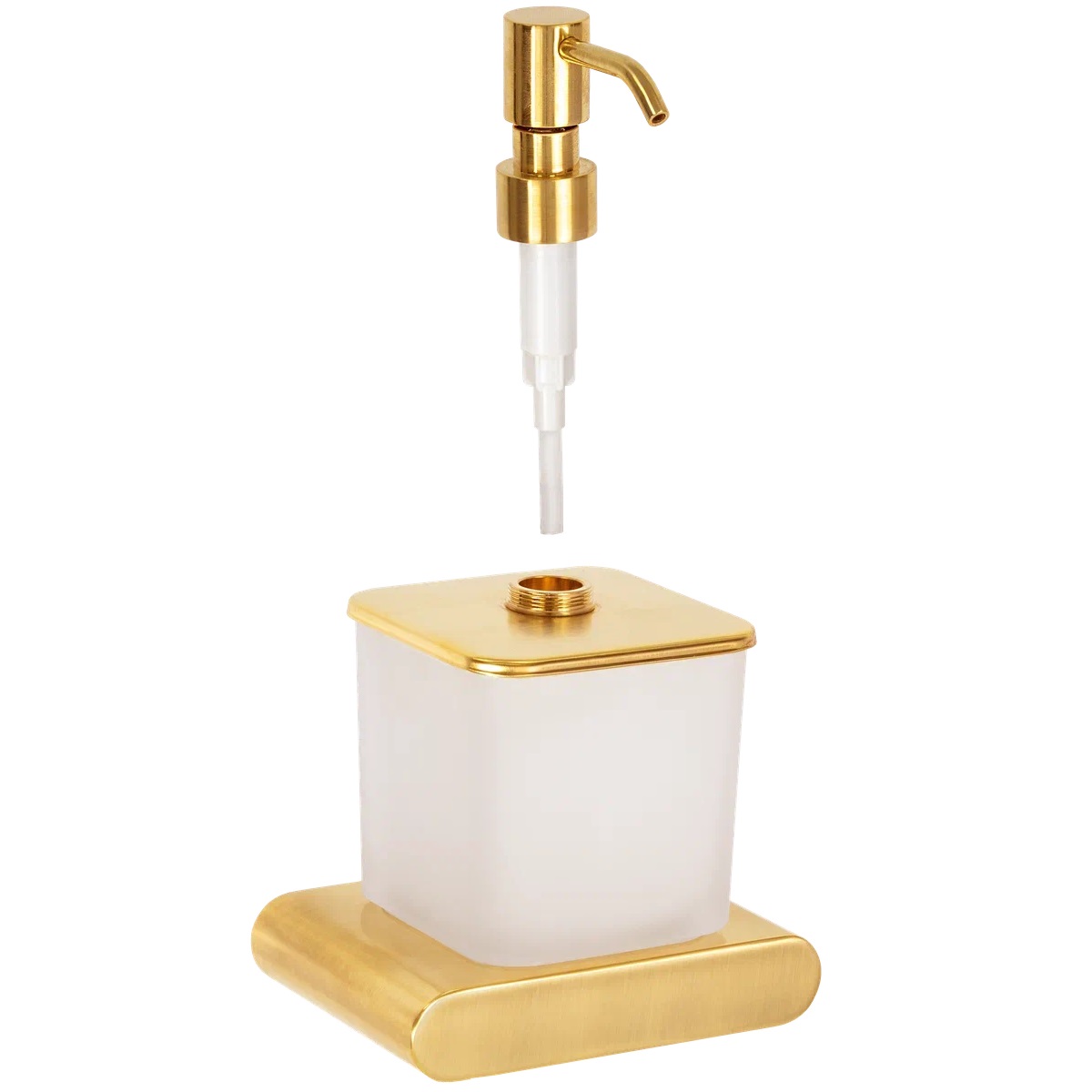 Дозатор для жидкого мыла Remer Lounge LN13BG (золото браш.), подвесной