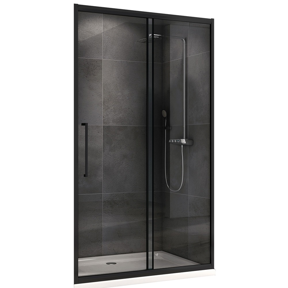 Душевая дверь Abber Schwarzer Diamant AG30100BH 100х195 (черный матовый)