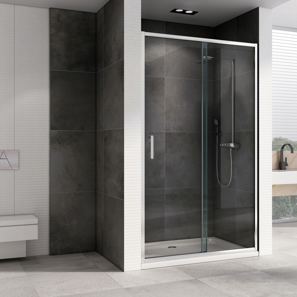 Душевая дверь Abber Schwarzer Diamant AG301105 110х190 (хром)