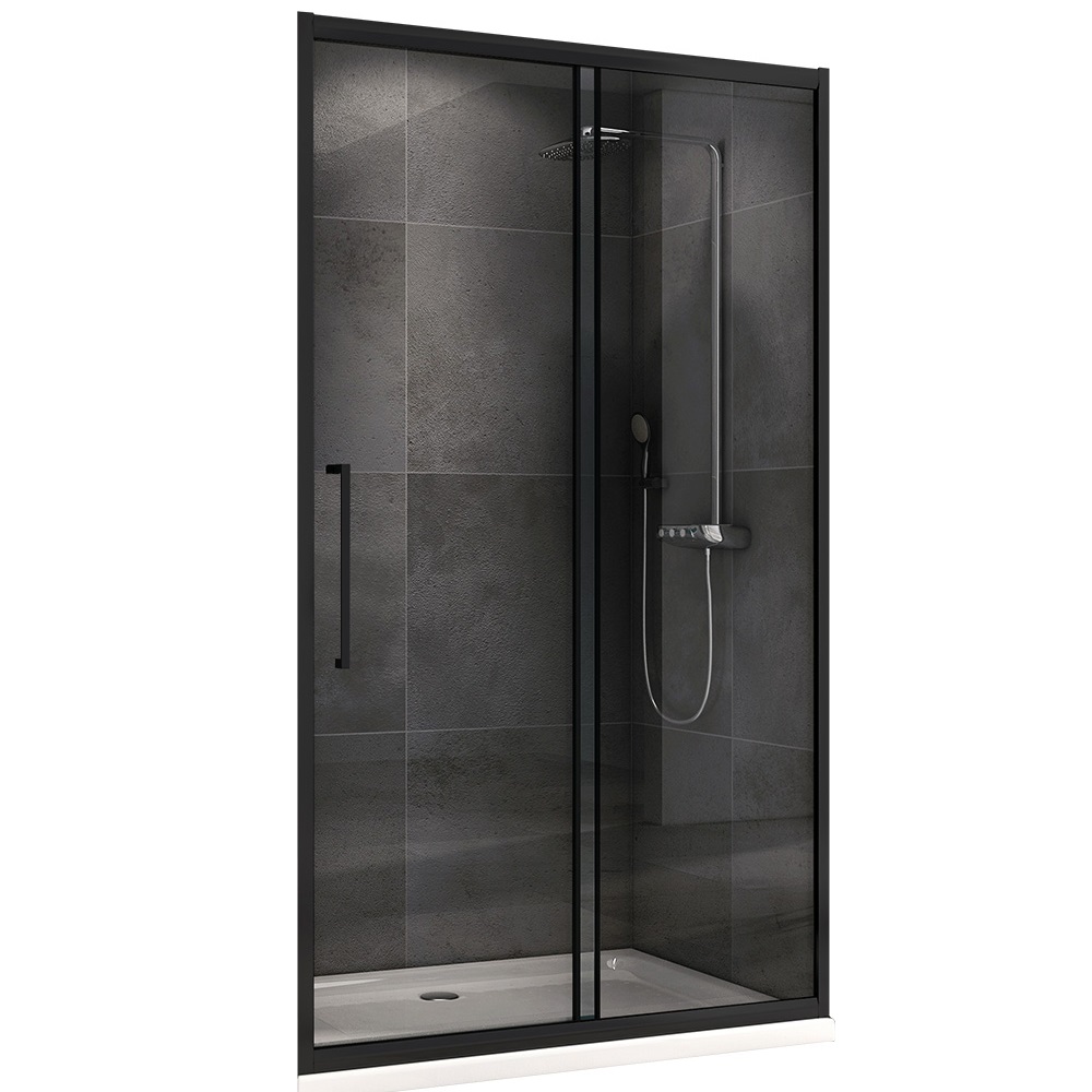 Душевая дверь Abber Schwarzer Diamant AG30110BH 110х195 (черный матовый)