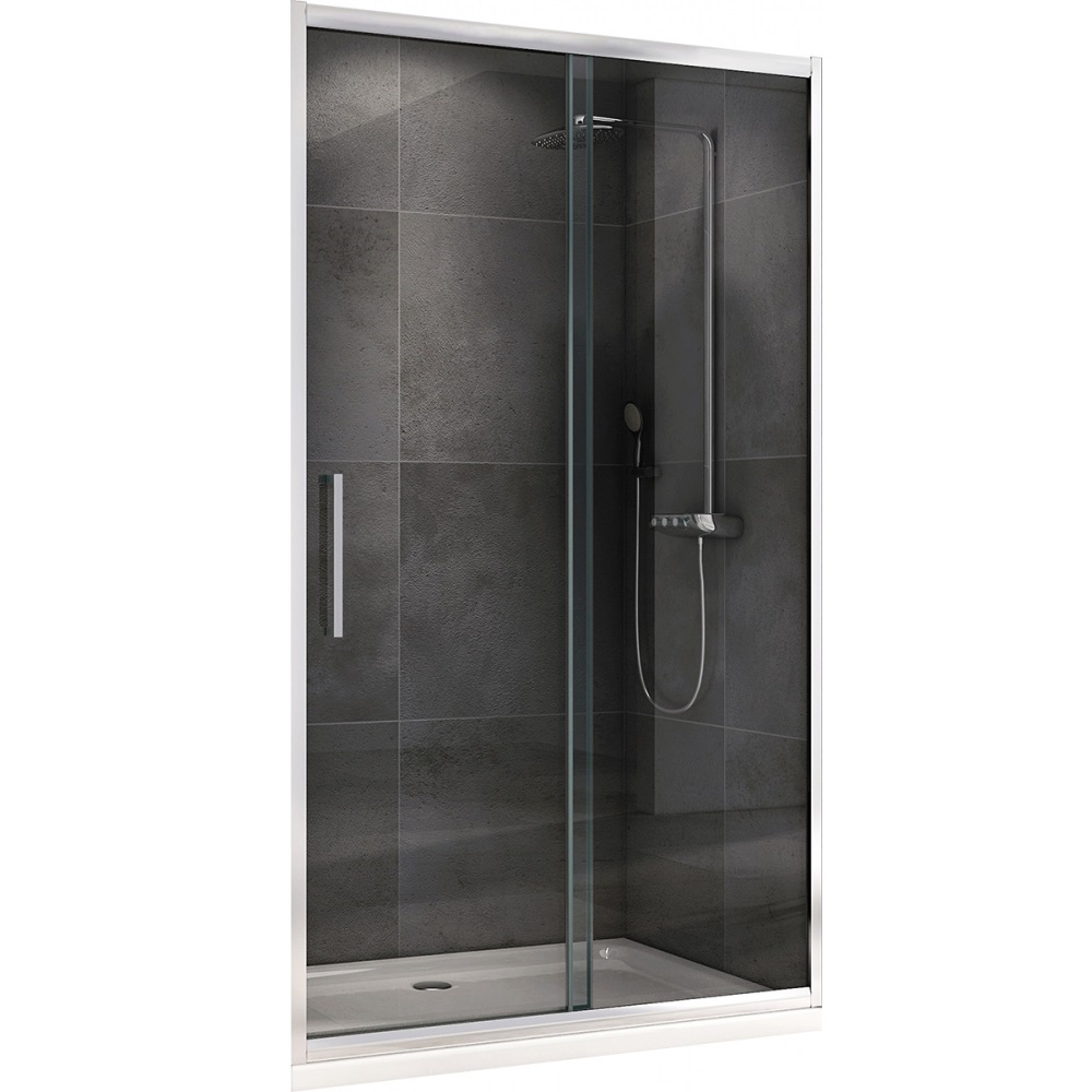 Душевая дверь Abber Schwarzer Diamant AG30110H 110х195 (хром) 