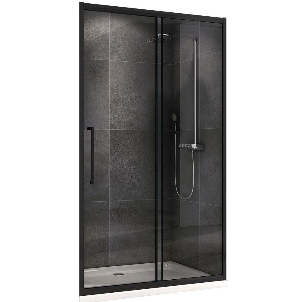 Душевая дверь Abber Schwarzer Diamant AG30120BH 120х195 (черный матовый)