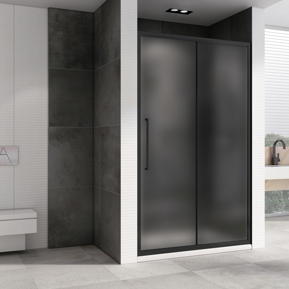 Душевая дверь Abber Schwarzer Diamant AG30130BMH 130х195 (черный матовый)