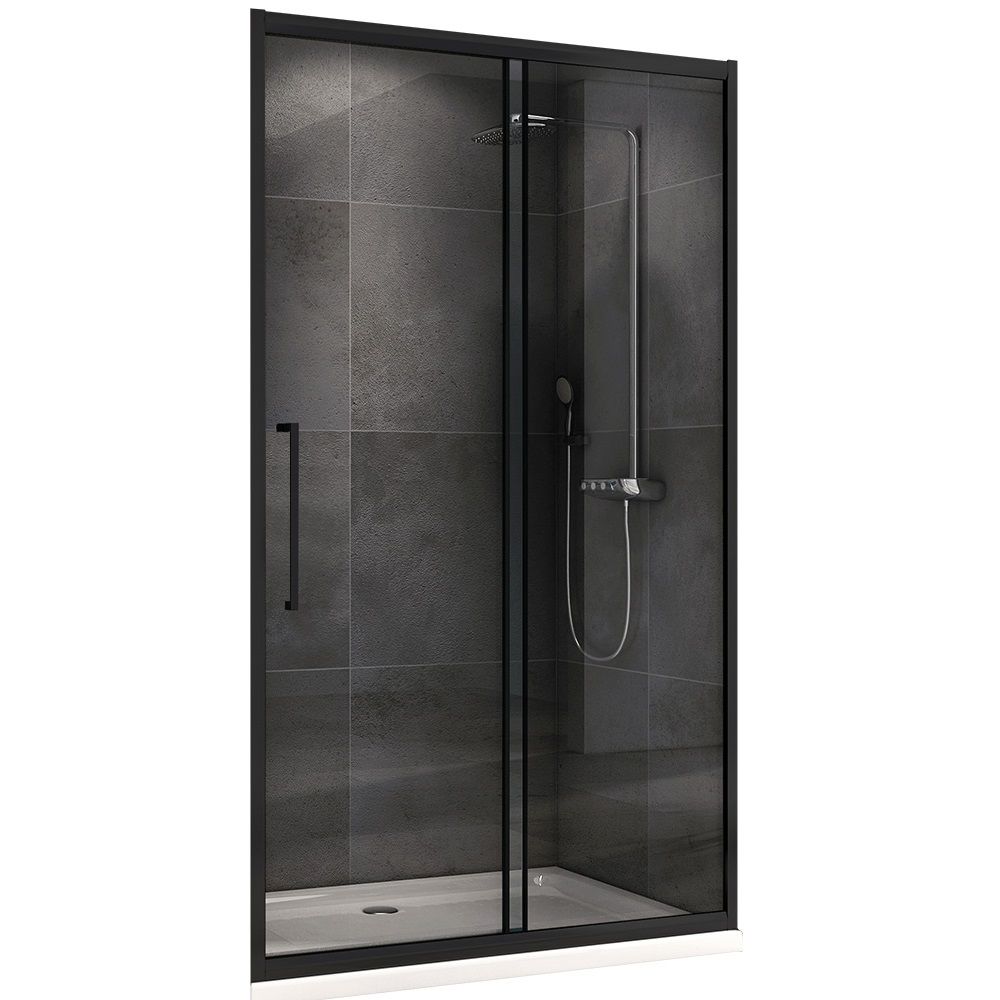 Душевая дверь Abber Schwarzer Diamant AG30180BH 180х195 (черный матовый)