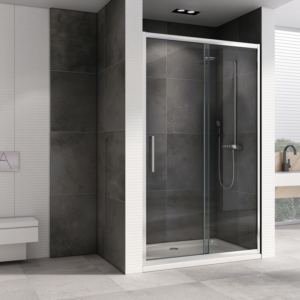 Душевая дверь Abber Schwarzer Diamant AG30170H 170х195 (хром)