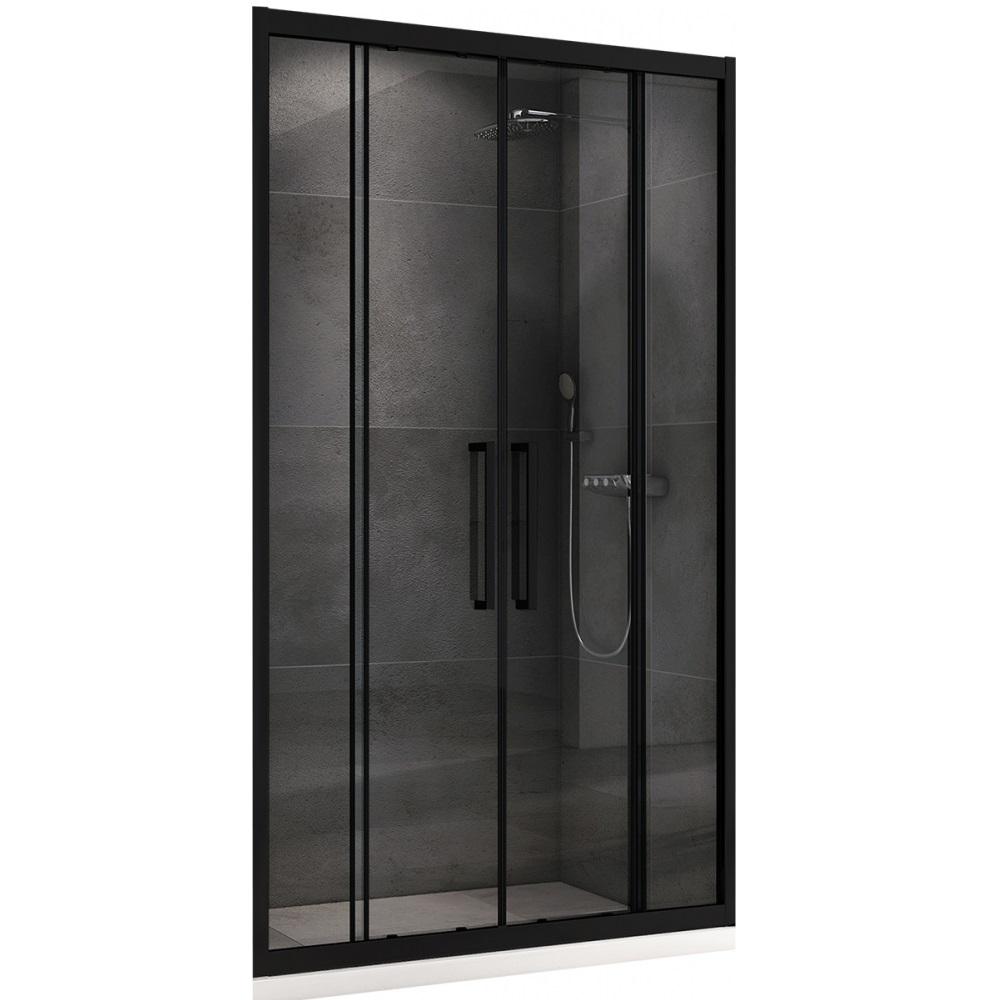 Душевая дверь Abber Schwarzer Diamant AG33140BH 140х195 (черный матовый)