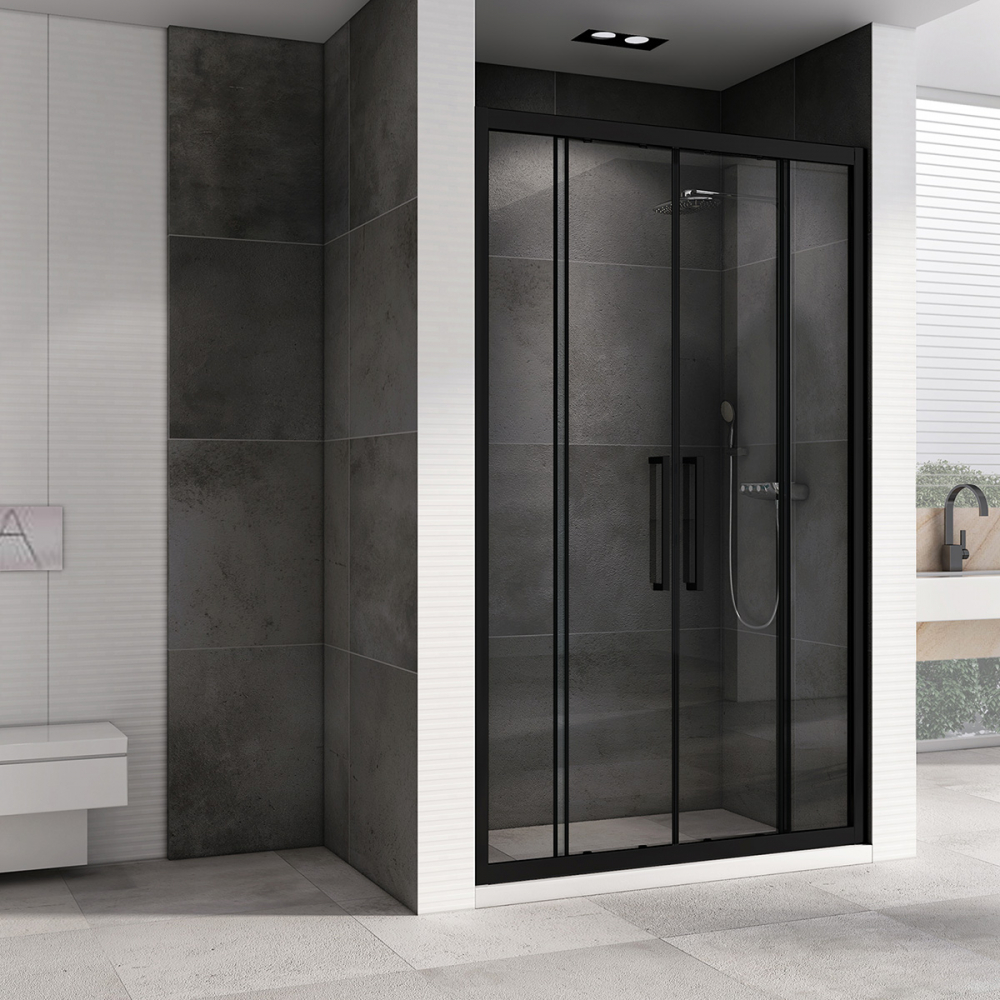 Душевая дверь Abber Schwarzer Diamant AG33170BH 170х195 (черный матовый)