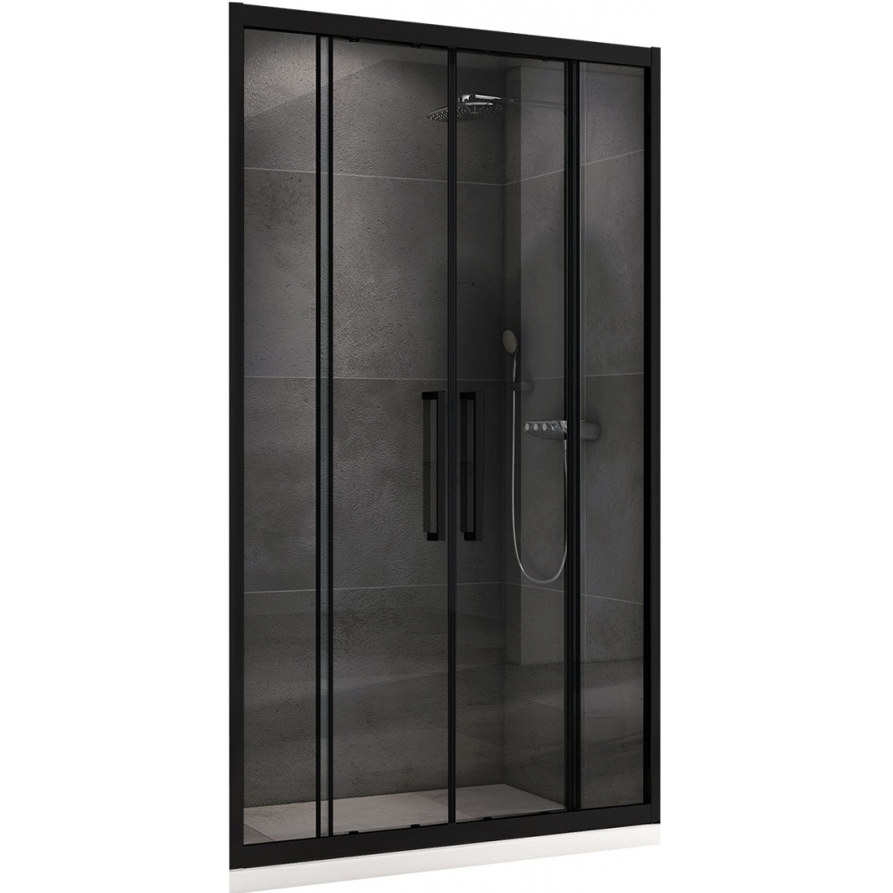 Душевая дверь Abber Schwarzer Diamant AG33180BH 180х195 (черный матовый)