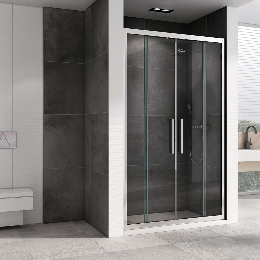 Душевая дверь Abber Schwarzer Diamant AG33180H 180х195 (хром)