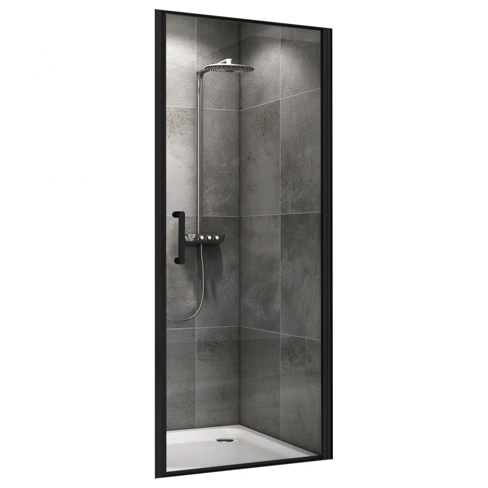 Душевая дверь Abber Sonnenstrand AG04080B 80х195 (черный матовый)