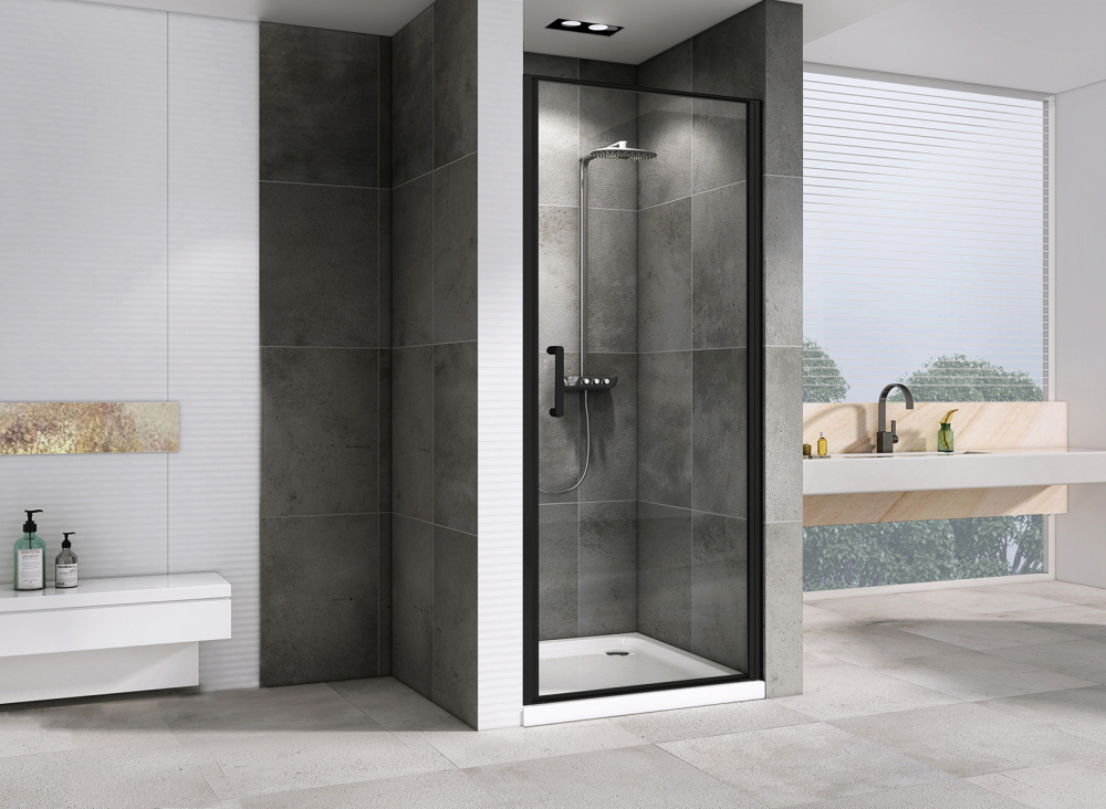 Душевая дверь Abber Sonnenstrand AG04100B 100х195 (черный матовый)