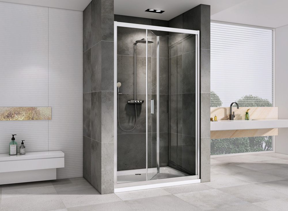 Душевая дверь Abber Sonnenstrand AG07100 100х195 (хром)