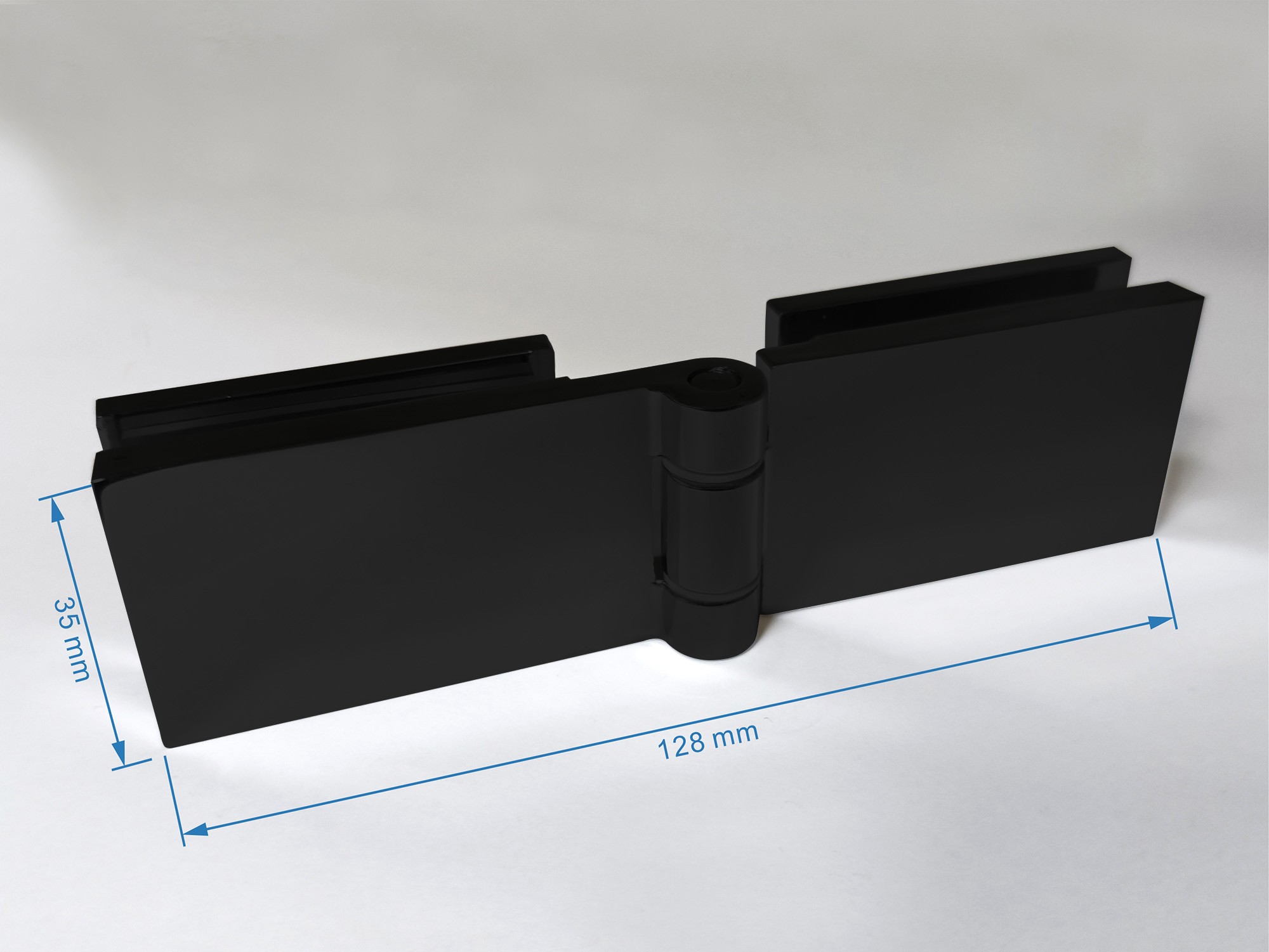 Душевая дверь Abber Zart AG08090B 90х195 (черный матовый)