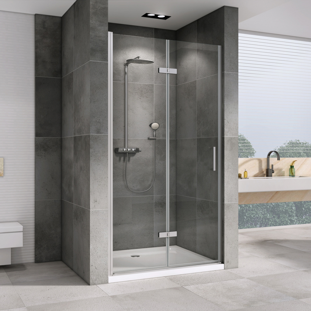 Душевая дверь Abber Zart AG08100P 100х195 (хром)