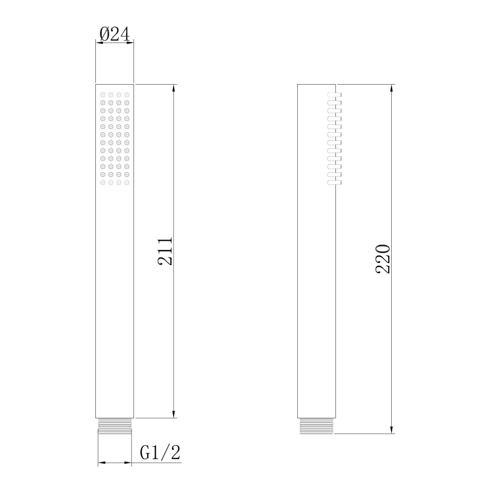 Душевая лейка Abber AF0051G (золотой матовый)