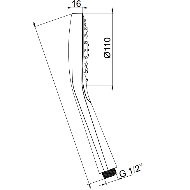Душевая лейка Almar 11см. E082101.CO (медь брашированная)