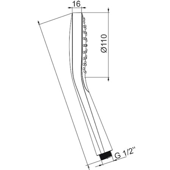 Душевая лейка Almar 11см. E082101.HB (бронза)