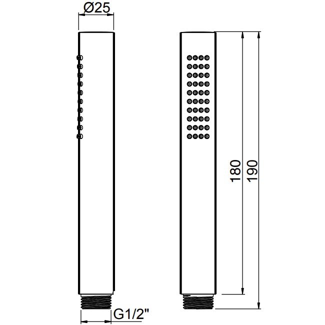 Душевая лейка Almar 316 Stainless Steel E082095.HB316 (латунь)