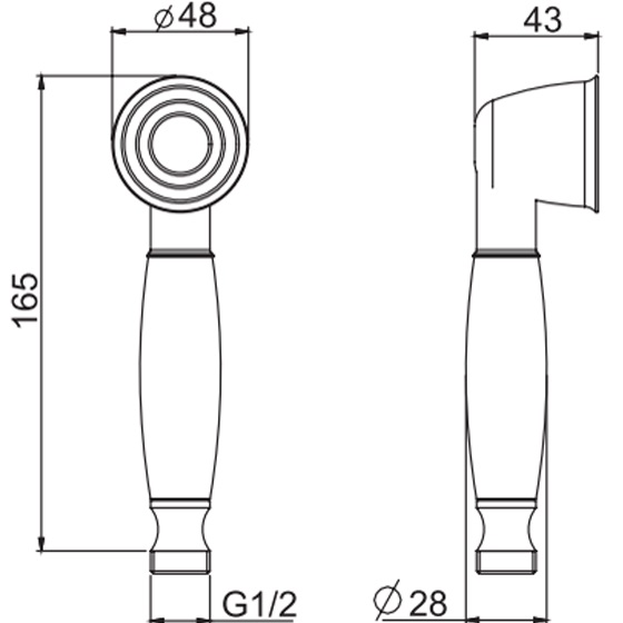Душевая лейка Fima Carlo Frattini Wellness Doccette F2049OR (золотой)