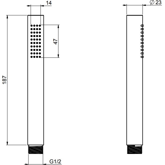 Душевая лейка Fima Carlo Frattini Wellness Doccette F2067OTCS (черный хром)