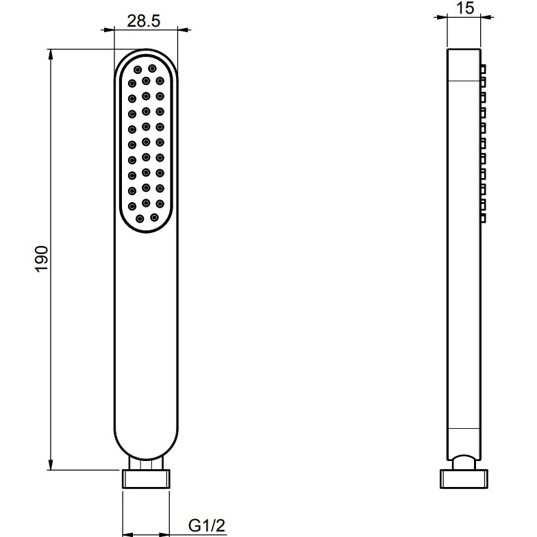 Душевая лейка Fima Carlo Frattini Wellness Doccette F2406CR (хром)
