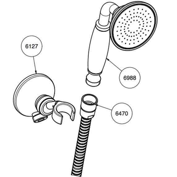 Душевая лейка Fima Carlo Frattini Wellness Set doccia F2287/8OR (золотой), с держателем и шлангом