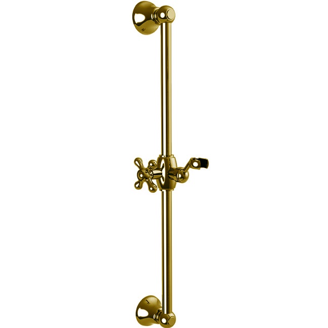 Душевая штанга с держателем для ручного душа Fima Carlo Frattini Wellness F2044/1OR (золотой)