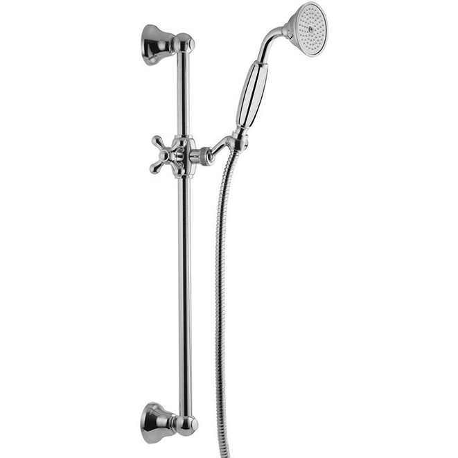 Душевая штанга с ручным душем Fima Carlo Frattini Wellness F2044/2CR (хром)