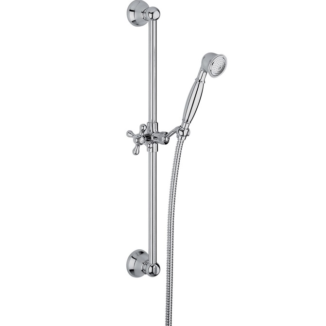 Душевая штанга с ручным душем Fima Carlo Frattini Wellness F2044CR (хром)