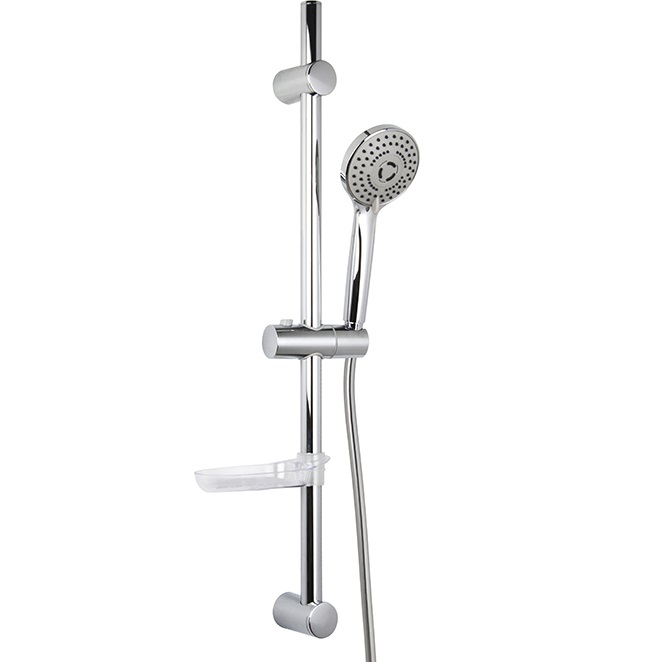 Душевая штанга с ручным душем Fima Carlo Frattini Wellness F2297NCR (хром)