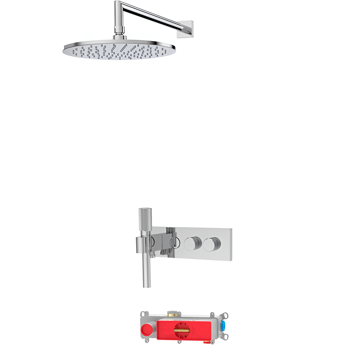 Душевая система Fima Carlo Frattini Switch F5979X2R252CR (хром), с термостатом