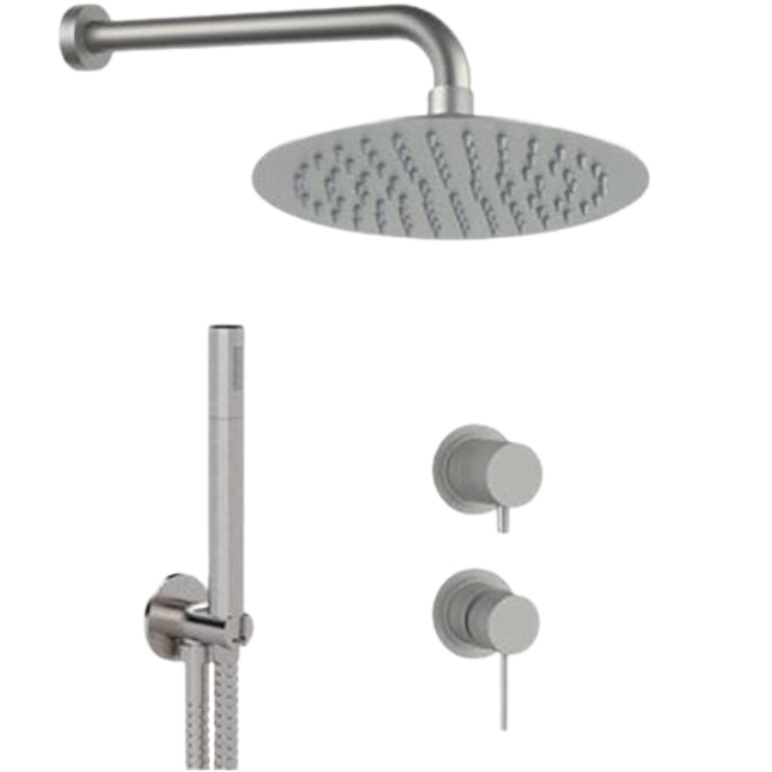 Душевая система Remer Inox SSX92PS02UFM25 (сталь), без излива