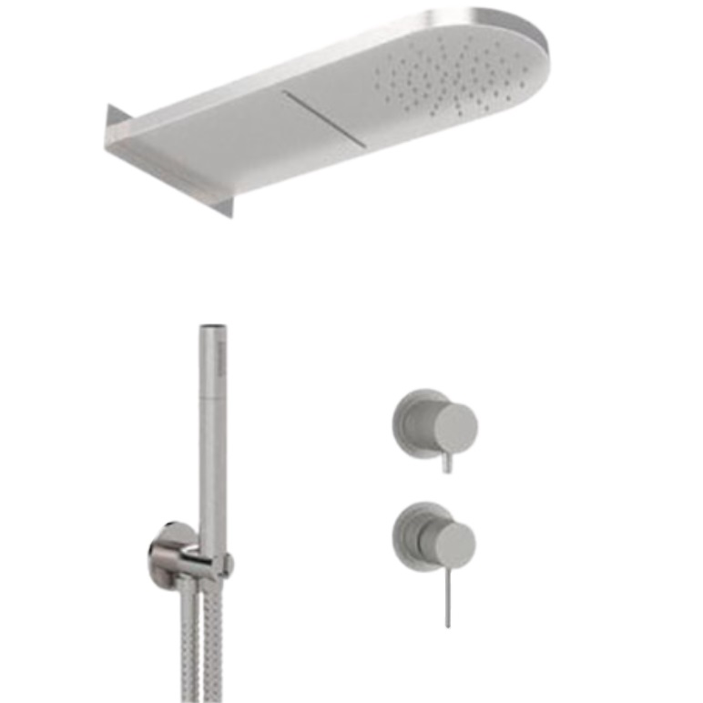 Душевая система Remer Inox SSX93PS02MMCA (сталь), без излива