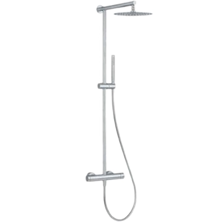 Душевая система Remer Inox SSXT37UFM25 (сталь), с термостатом
