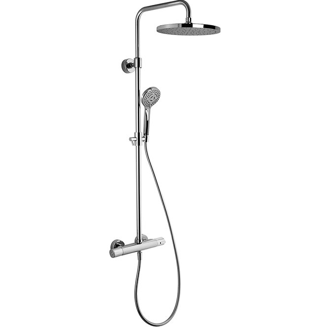 Душевая стойка с верхним душем 25x25 Fima Carlo Frattini Wellness Colonne doccia F3155/RP259CR (хром), без излива