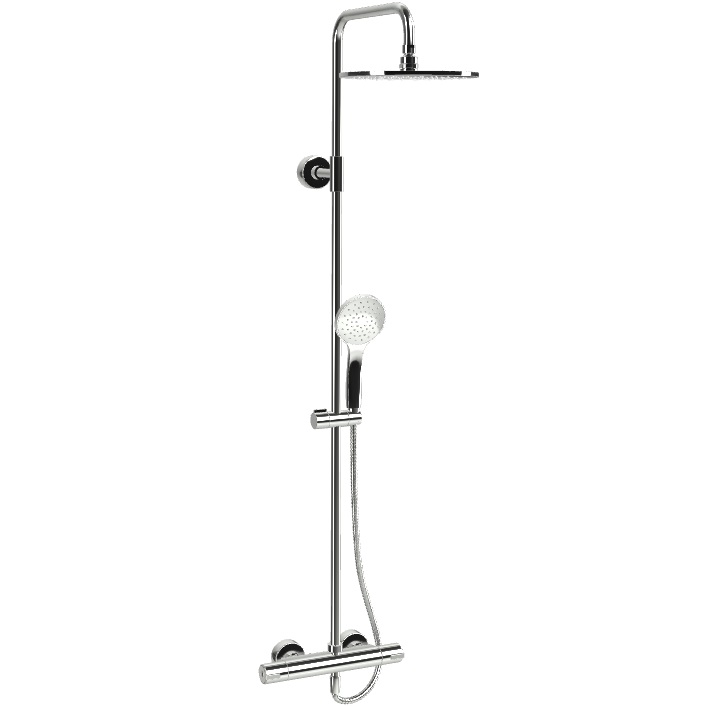 Душевая стойка с верхним душем 25x25 Fima Carlo Frattini Wellness Colonne doccia F3165/RP251CR (хром), без излива