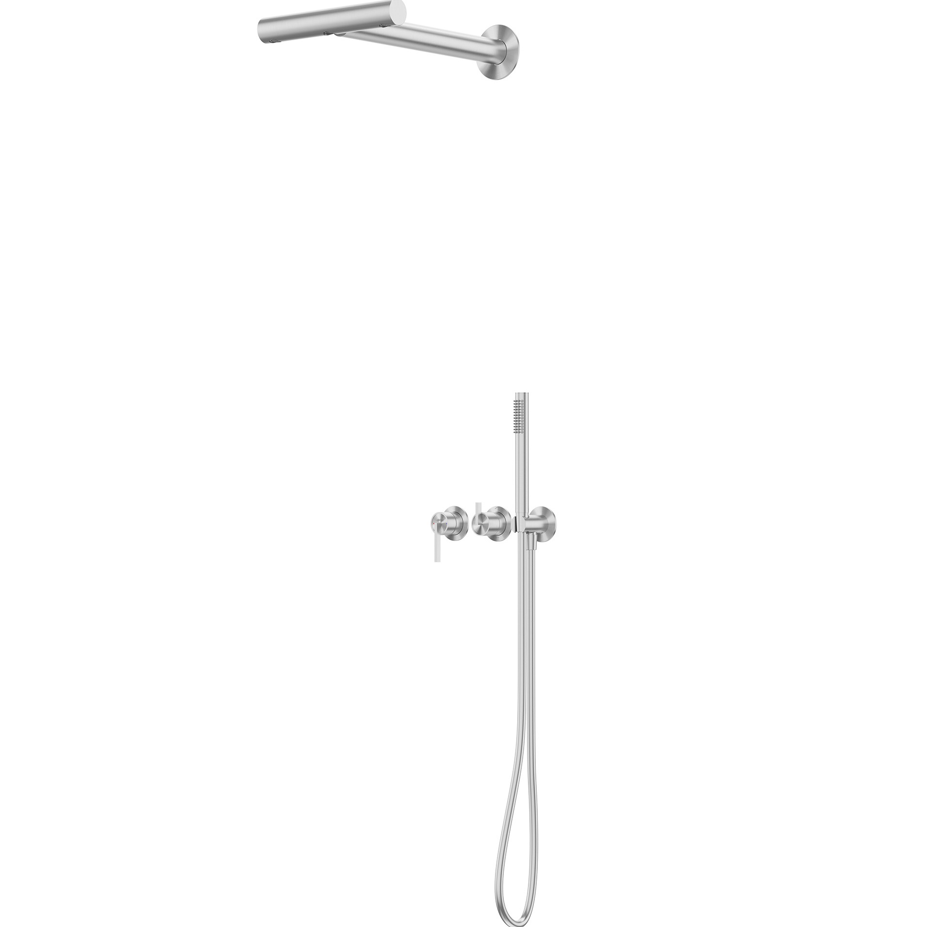 Душевая система скрытого монтажа 30x45.5  Abber Wasser Kreis 316 AF8A18BST (сталь брашированная), без излива