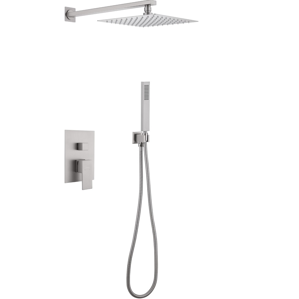 Душевая система скрытого монтажа Abber Daheim AF8219SP (сатин), без излива