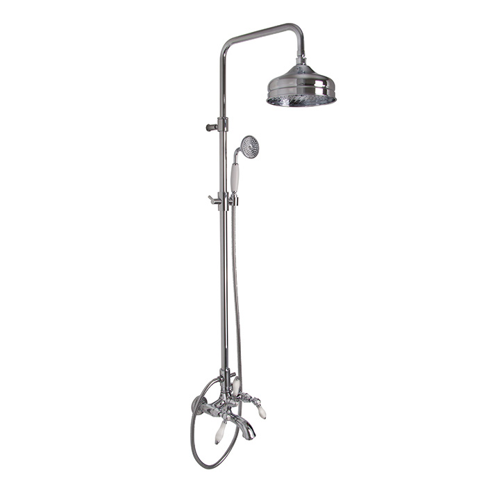 Душевая стойка Fima Carlo Frattini Herend F5404/2CR (хром), с изливом