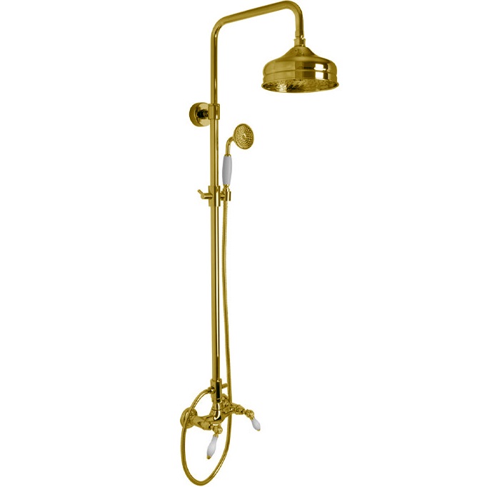 Душевая стойка Fima Carlo Frattini Herend F5405/2CNOR (золотой), без излива