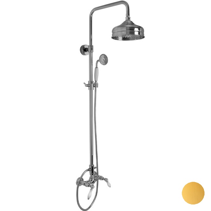 Душевая стойка Fima Carlo Frattini Herend F5405/2OR (золотой), без излива