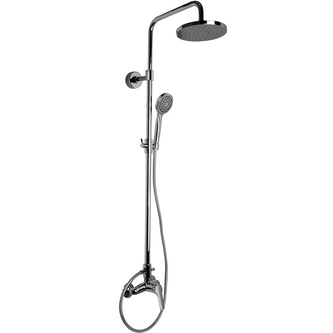 Душевая стойка со смесителем Fima Carlo Frattini Wellness Colonne doccia F3765/2CR (хром), с держателем, верхним и ручным душем
