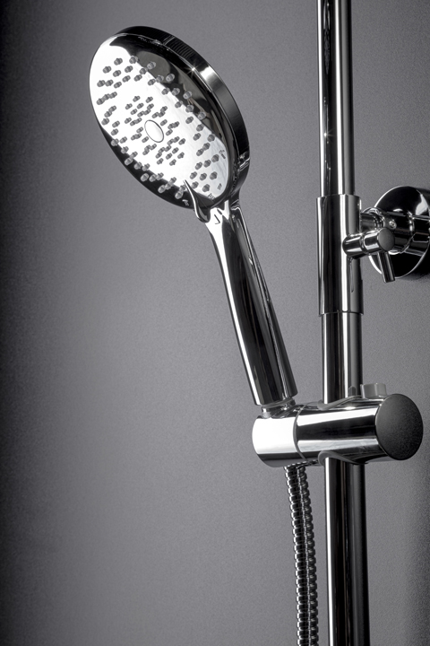 Душевая стойка со смесителем 30x30 см., Boheme Spectre 458-CR (хром), с изливом