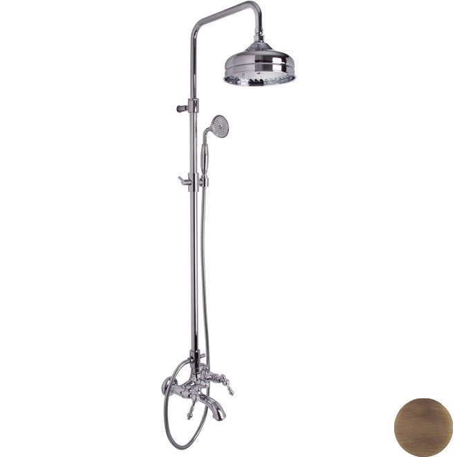 Душевая стойка со смесителем Fima Carlo Frattini Epoque F5054/2BR (бронза), с изливом