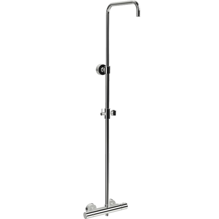 Душевая стойка со смесителем настенная Fima Carlo Frattini Wellness F3255SCR (хром)