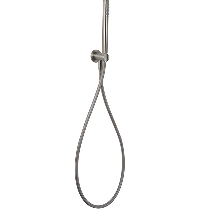 Душевой комплект Fima Carlo Frattini Spillo Steel F2951/4INOX (нержавеющая сталь), с ручным душем