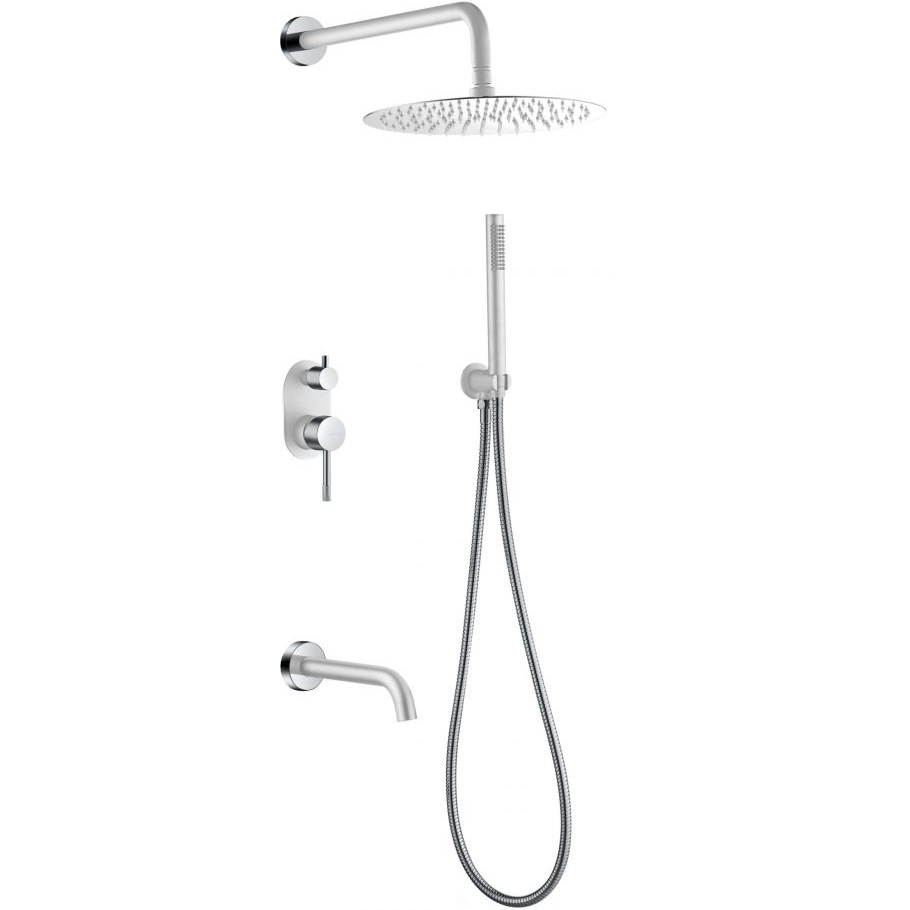 Хром, белый матовый