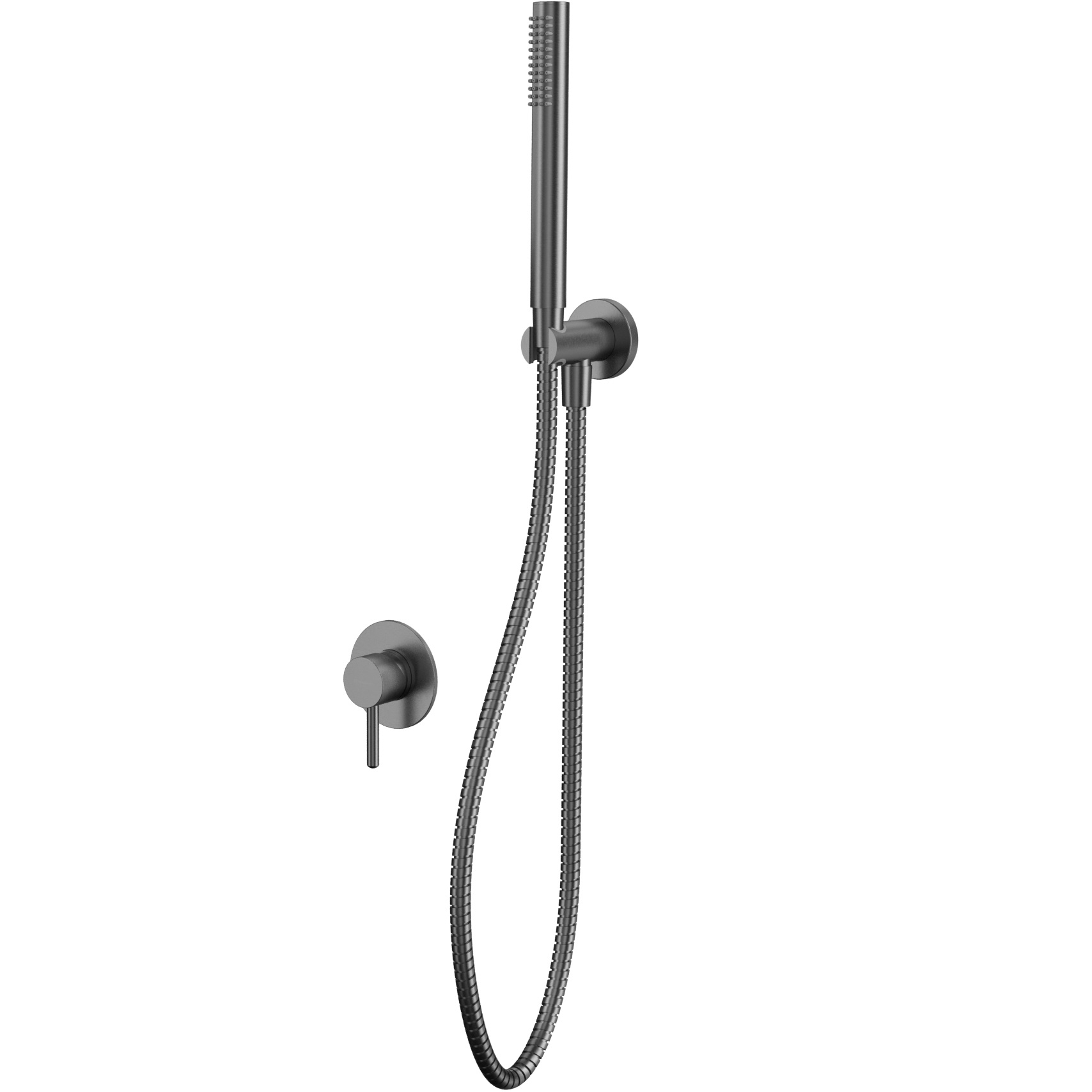 Душевой комплект скрытого монтажа Whitecross Серия Y YSET02GM (оружейный металл), без излива