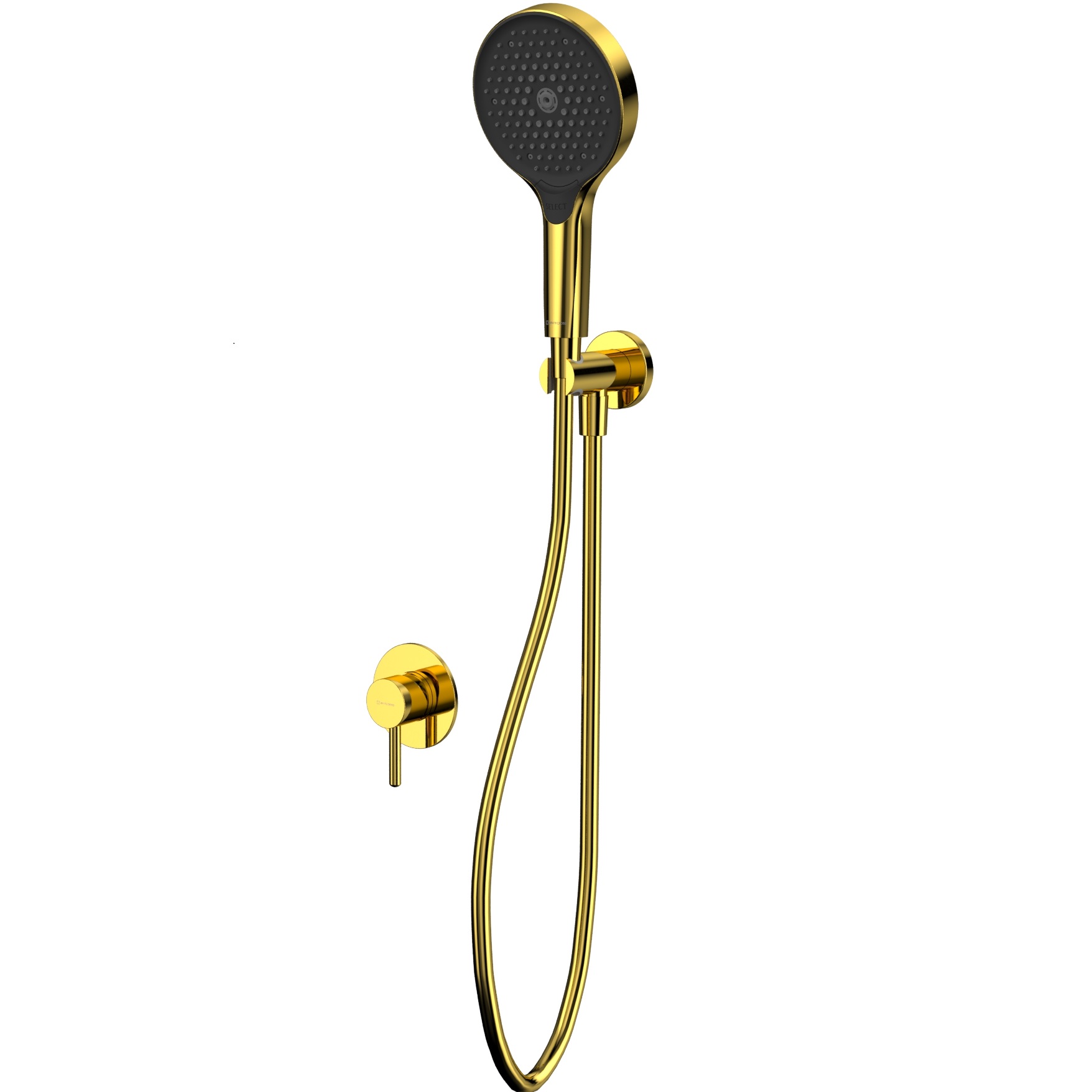 Душевой комплект скрытого монтажа Whitecross Серия Y YSET02TOPGL (золотой), без излива