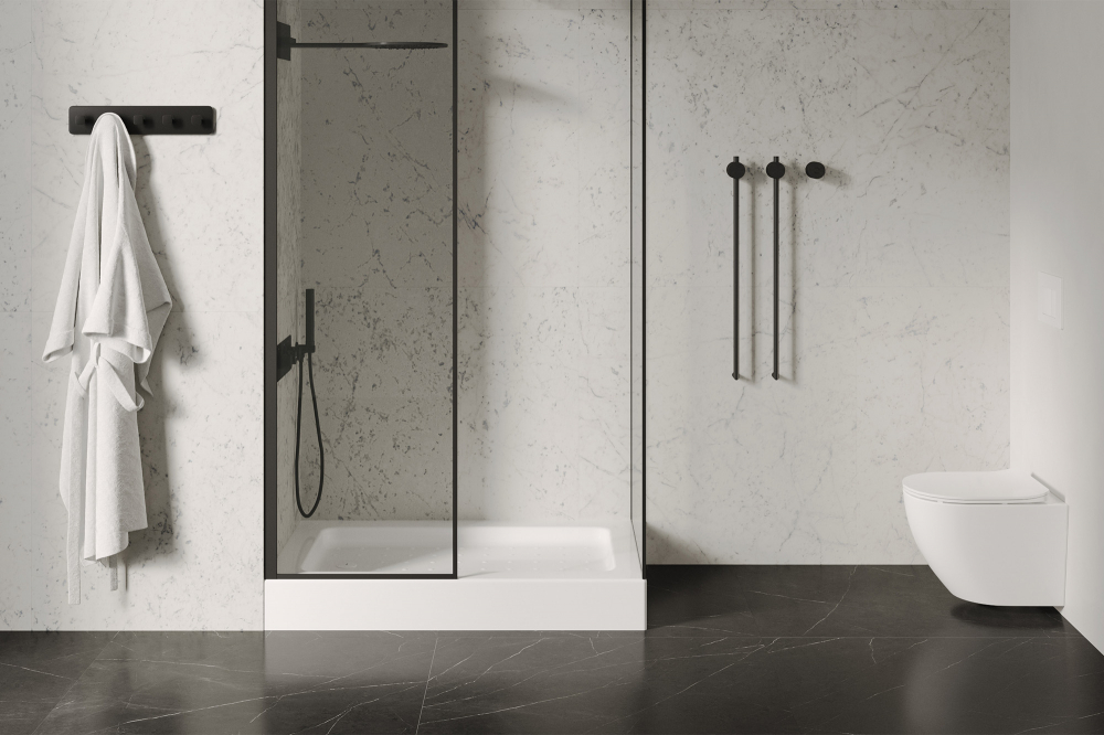 Душевой поддон Abber AD3C129 120х90 (белый), прямоугольный, акриловый